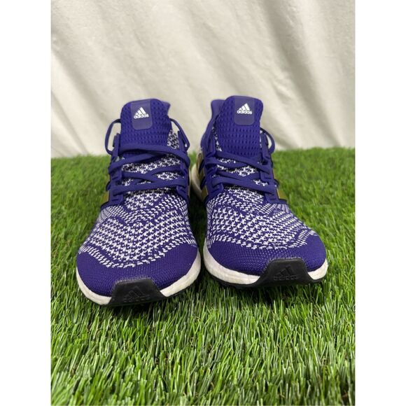 Size‎ 8 Worn 1x Adidas Men’s FV0282 Ultra Boost 1.0 Purple Gold “UW Huskies” - Picture 2 of 10